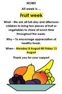 Fruit Week 8 August